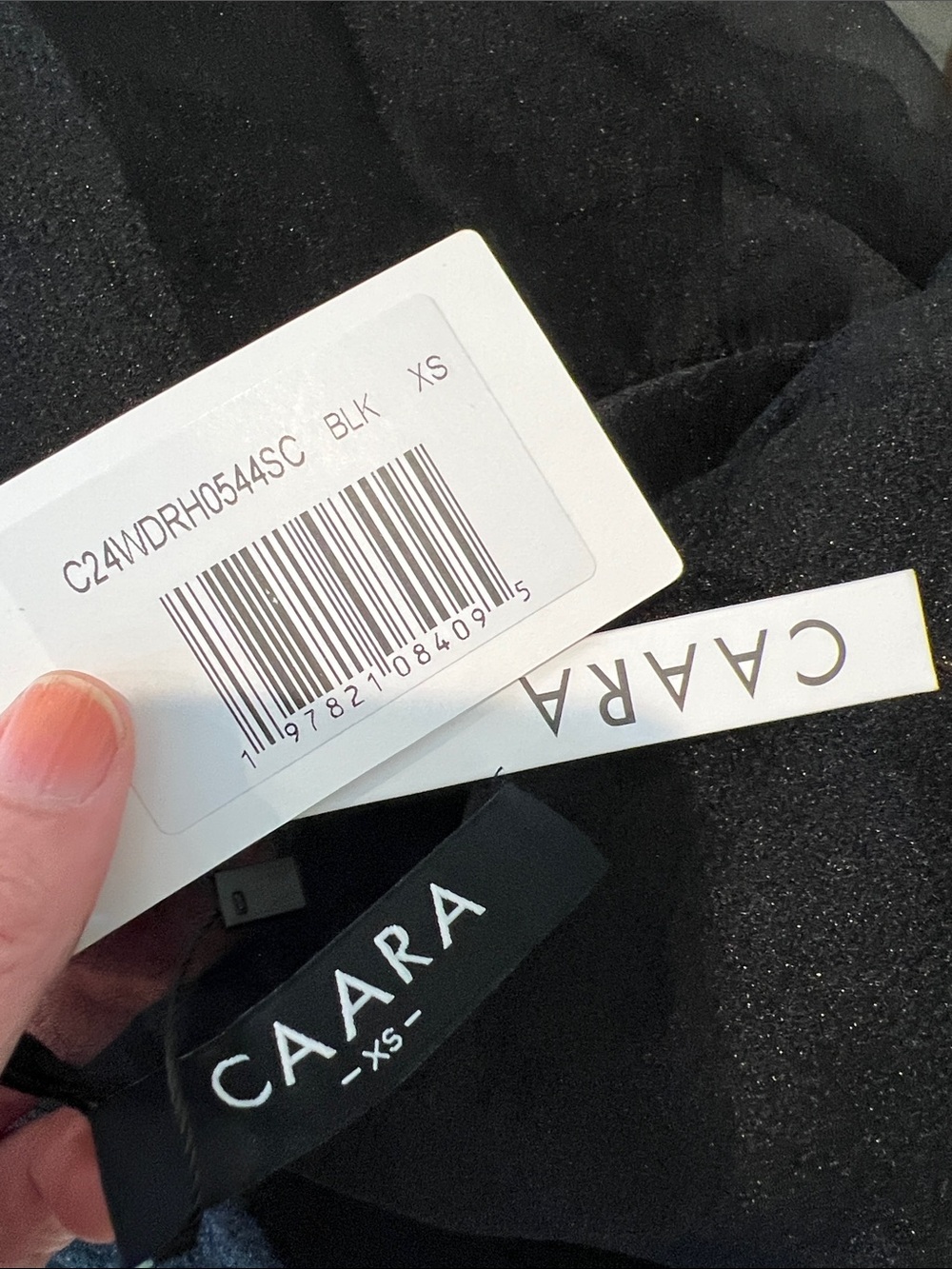 Caara Melody Black Sheer Ruffle-Hem Maxi Dress. Size XS. NWT - Picture 2 of 16